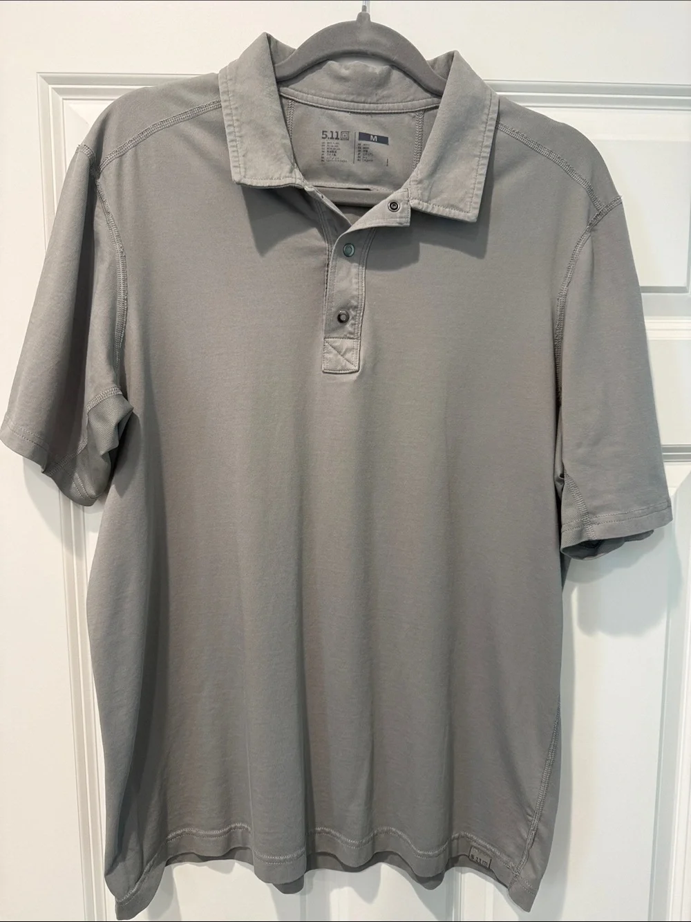 5.11 Tactical Men's Short-Sleeve Polo - Light Gray